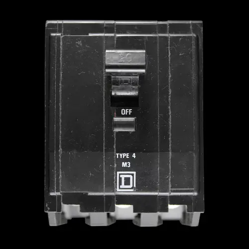 SQUARE D 20 AMP TYPE 4 M3 TRIPLE POLE MCB CIRCUIT BREAKER