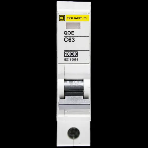 SQUARE D 63 AMP CURVE C 10kA MCB CIRCUIT BREAKER QOE QO163EC10