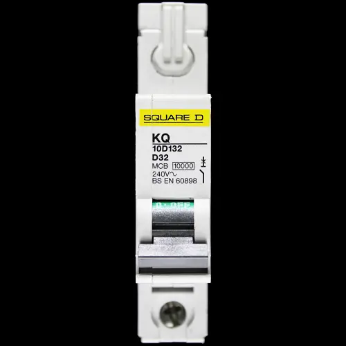 SQUARE D 32 AMP CURVE D 10kA MCB CIRCUIT BREAKER KQ 10D132