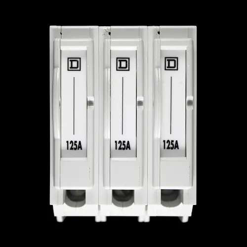 SQUARE D 125 AMP TRIPLE POLE LUGS UNIT QO QO3100L