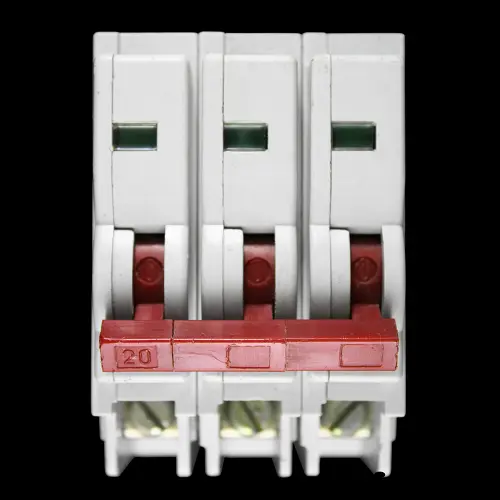 SQUARE D 20 AMP TYPE 1 M9 TRIPLE POLE MCB CIRCUIT BREAKER QOE QO-E RED