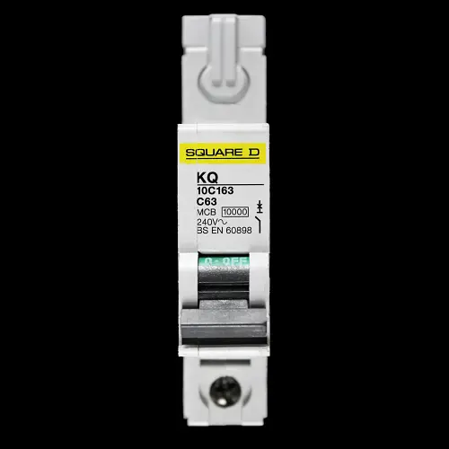 SQUARE D 63 AMP CURVE C 10kA MCB CIRCUIT BREAKER KQ 10C163
