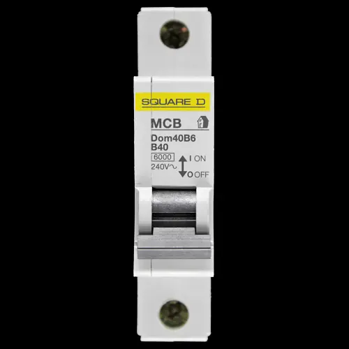 SQUARE D 40 AMP CURVE B 6kA MCB CIRCUIT BREAKER DOM40B6 DOMAE