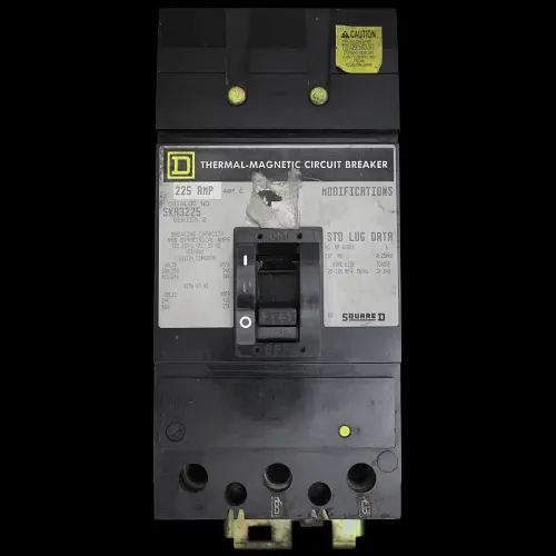 SQUARE D 225 AMP 36kA TRIPLE POLE MCCB SERIES 2 SKA3225