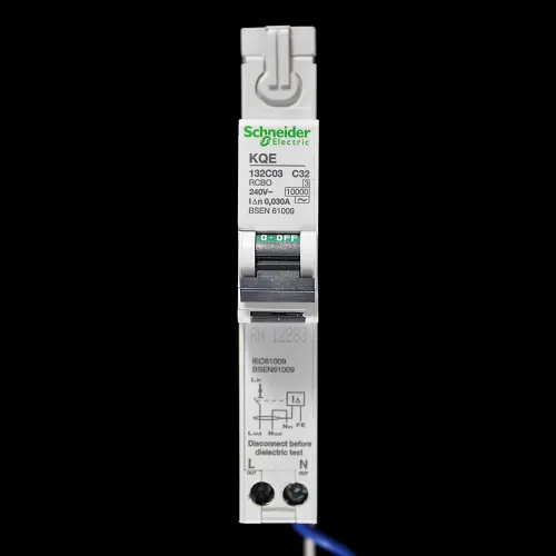 SCHNEIDER 32 AMP CURVE C 10kA 30mA RCBO TYPE AC KQE 132C03