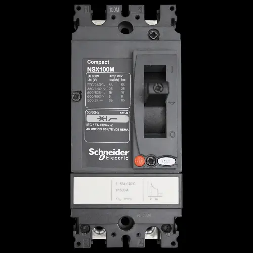 SCHNEIDER 63 AMP 25kA DOUBLE POLE MCCB NSX100M LV438608