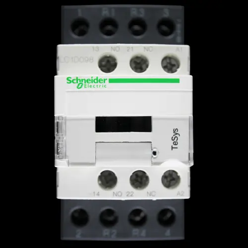 SCHNEIDER 20 AMP FOUR POLE 2 NO 2 NC CONTACTOR 230V COIL LC1D098P7