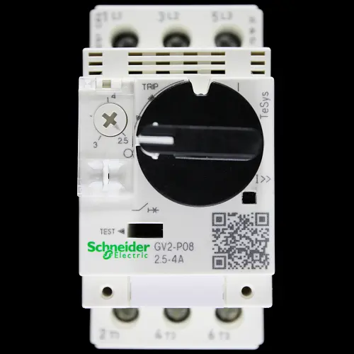 SCHNEIDER 2.5 - 4 AMP TRIPLE POLE MOTOR CIRCUIT BREAKER GV2P08