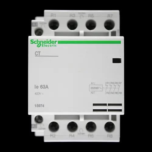 SCHNEIDER 63 AMP FOUR POLE NC CONTACTOR 220/240V COIL 15974