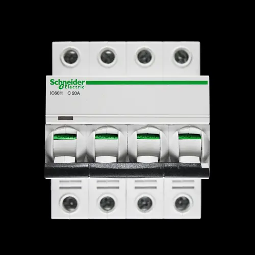SCHNEIDER 20 AMP CURVE C 10kA FOUR POLE MCB CIRCUIT BREAKER IC60H A9F54420
