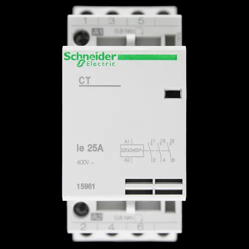 SCHNEIDER 25 AMP TRIPLE POLE NO CONTACTOR 220/240V COIL 15961