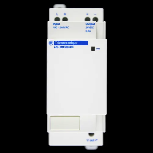 TELEMECANIQUE 24VDC 0.3A REGULATED SWITCH POWER SUPPLY 100-240VAC ABL8MEM24003