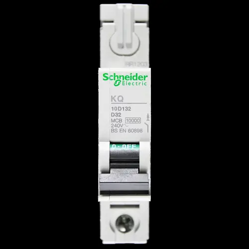 SCHNEIDER 32 AMP CURVE D 10kA MCB CIRCUIT BREAKER KQ 10D132