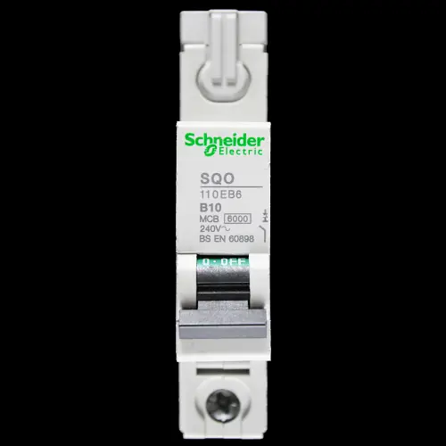 SCHNEIDER 10 AMP CURVE B 6kA MCB CIRCUIT BREAKER SQO 110EB6
