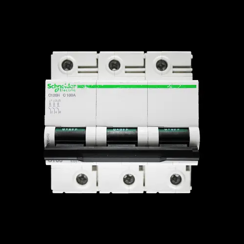 SCHNEIDER 100 AMP CURVE C 15kA TRIPLE POLE MCB CIRCUIT BREAKER C120H A9N18469