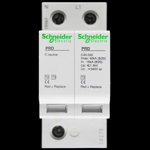 SCHNEIDER MODULAR SURGE ARRESTER SINGLE POLE & NEUTRAL PRD40 16567