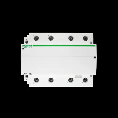 SCHNEIDER 100 AMP FOUR POLE NO CONTACTOR 220/240V COIL ICT A9C20884 ACTI9