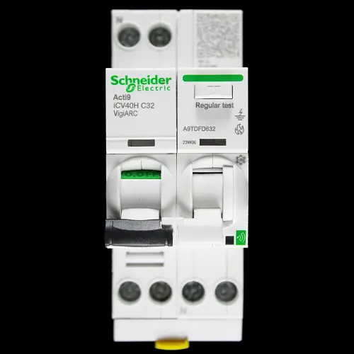 SCHNEIDER 32 AMP CURVE C 10kA 30mA DOUBLE POLE AFDD TYPE A A9TDFD632