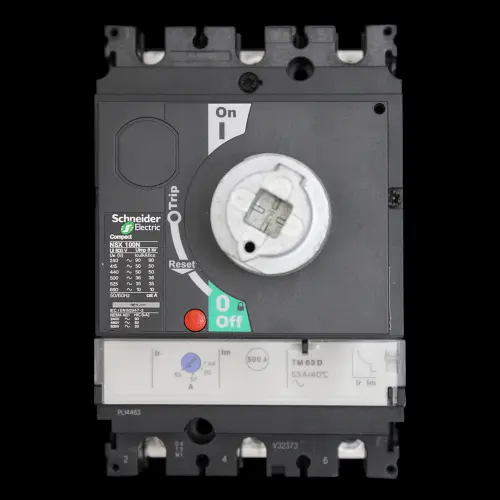 SCHNEIDER 63 AMP 50kA TRIPLE POLE MCCB NSX100N TM63D