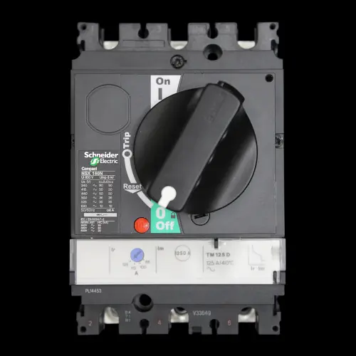 SCHNEIDER 125 AMP 50kA TRIPLE POLE MCCB NSX160N TM125D