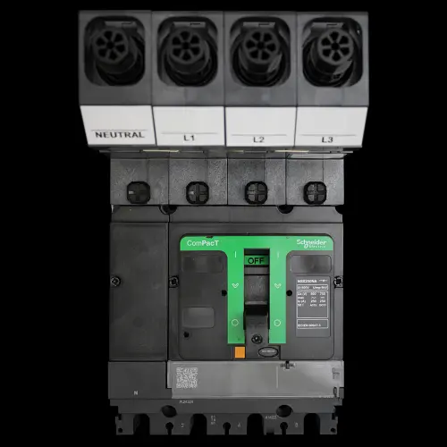 SCHNEIDER 250 AMP FOUR POLE MAIN SWITCH DISCONNECTOR PP42504NAX