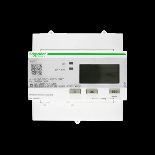 SCHNEIDER 63 AMP WATT HOUR ENERGY METER iEM3155 A9MEM3155