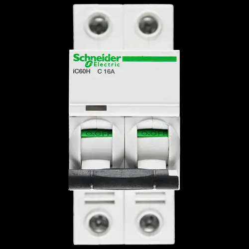 SCHNEIDER 16 AMP CURVE C 10kA DOUBLE POLE MCB CIRCUIT BREAKER A9F54216 IC60H