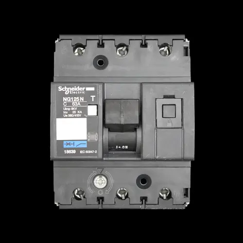 SCHNEIDER 63 AMP CURVE C 25kA TRIPLE POLE MCB CIRCUIT BREAKER NG125N 18639