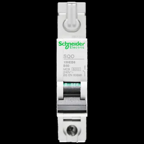 SCHNEIDER 50 AMP CURVE B 6kA MCB CIRCUIT BREAKER SQO 150EB6