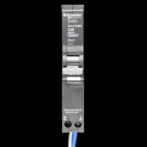 SCHNEIDER 20 AMP CURVE C 10kA 30mA RCBO TYPE AC QOVS QO120C10RCBO30F