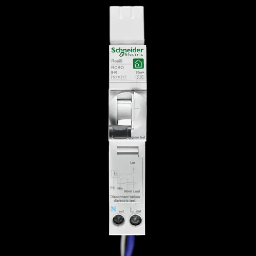 SCHNEIDER 40 AMP CURVE B 6kA 30mA RCBO TYPE A RESI9 R9D87840