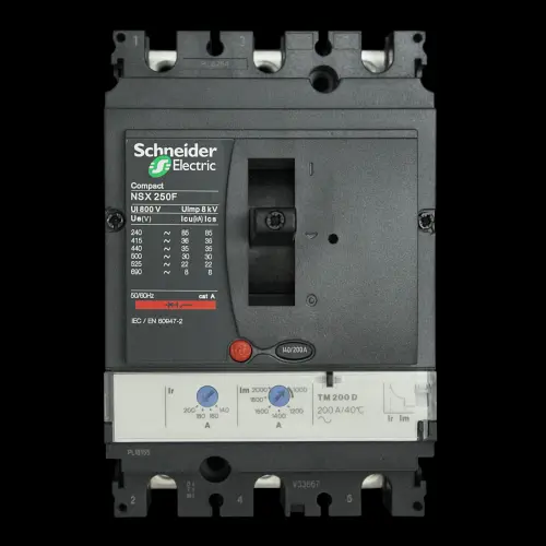 SCHNEIDER 200 AMP 36kA TRIPLE POLE MCCB NSX250F TM200D LV431631