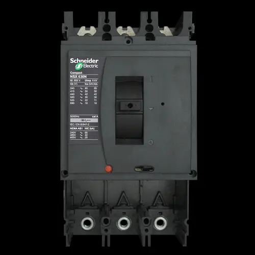 SCHNEIDER 630 AMP 50kA TRIPLE POLE MCCB WITHOUT TRIP UNIT NSX630N