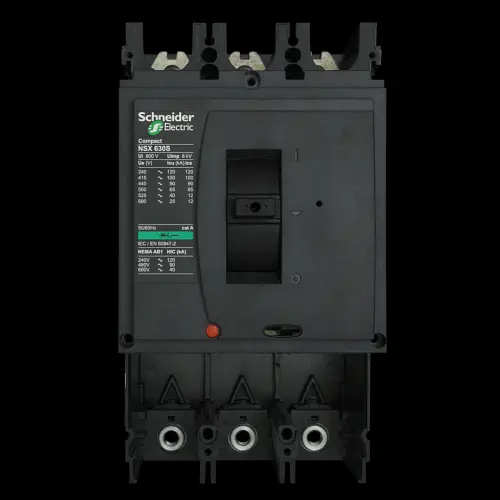 SCHNEIDER 630 AMP 100kA TRIPLE POLE MCCB WITHOUT TRIP UNIT NSX630S LV432814