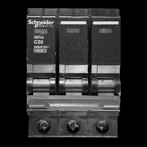SCHNEIDER 20 AMP CURVE C 10kA TRIPLE POLE MCB CIRCUIT BREAKER QOvs QO320VSC10