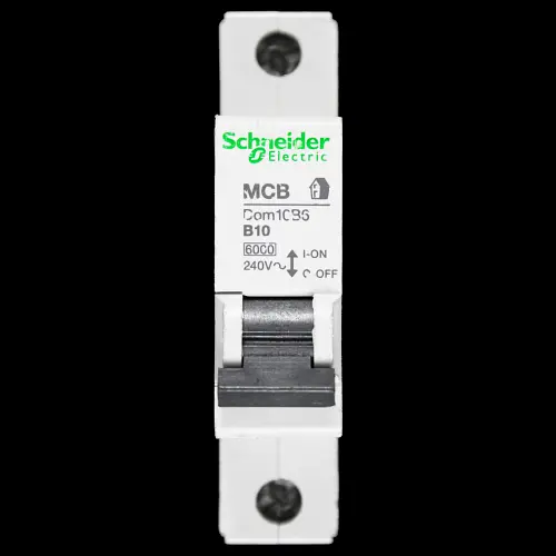 SCHNEIDER 10 AMP CURVE B 6kA MCB CIRCUIT BREAKER DOMAE DOM10B6