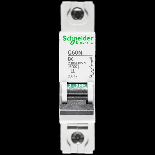 SCHNEIDER 6 AMP CURVE B 6kA MCB CIRCUIT BREAKER C60N 23612