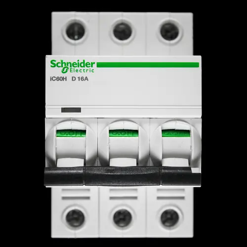 SCHNEIDER 16 AMP CURVE D 10kA TRIPLE POLE MCB CIRCUIT BREAKER iC60H A9F85316