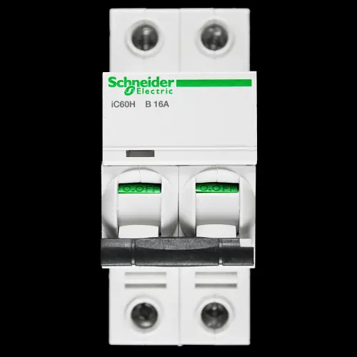 SCHNEIDER 16 AMP CURVE B 10kA DOUBLE POLE MCB CIRCUIT BREAKER A9F53216 IC60H