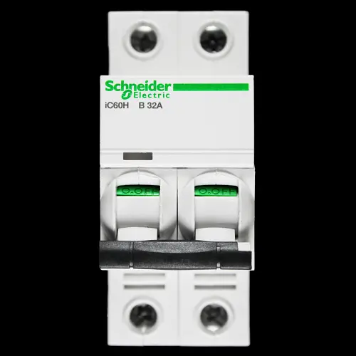 SCHNEIDER 32 AMP CURVE B 10kA DOUBLE POLE MCB CIRCUIT BREAKER A9F53232 IC60H