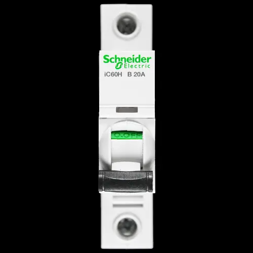 SCHNEIDER 20 AMP CURVE B 10kA MCB CIRCUIT BREAKER A9F83120 IC60H