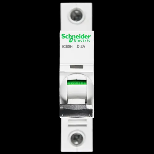 SCHNEIDER 2 AMP CURVE D 10kA MCB CIRCUIT BREAKER A9F55102 IC60H