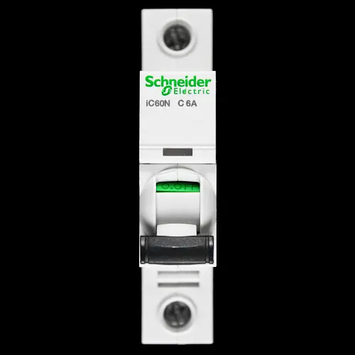 SCHNEIDER 6 AMP CURVE C 6kA MCB CIRCUIT BREAKER A9F79106 IC60N