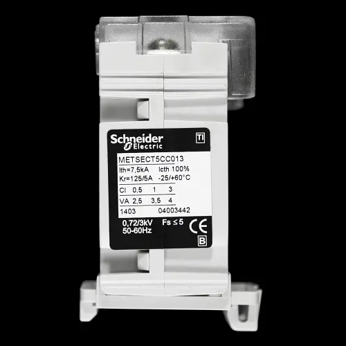 SCHNEIDER 125/5A CURRENT TRANSFORMER METSECT5CC013 D21