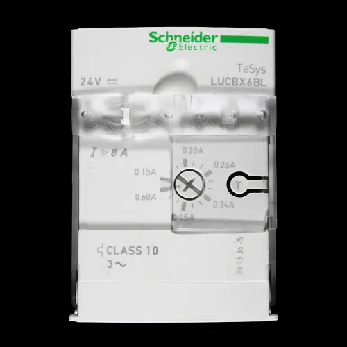 SCHNEIDER 0.15 – 0.60 AMP ADVANCED CONTROL UNIT 24V DC COIL LUCBX6BL