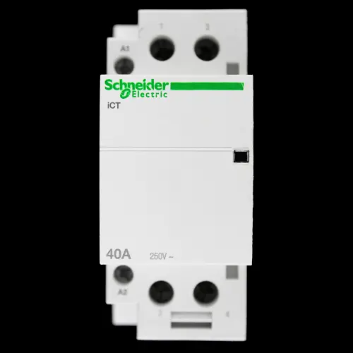 SCHNEIDER 40 AMP DOUBLE POLE NO CONTACTOR 220/240V COIL A9C20842