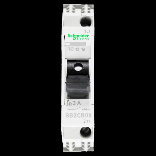 SCHNEIDER 3 AMP 3kA THERMAL MAGNETIC CIRCUIT BREAKER GB2CB08