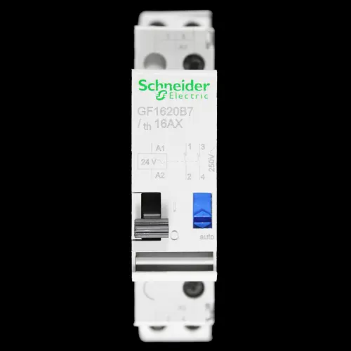SCHNEIDER 16 AMP DOUBLE POLE IMPULSE RELAY NO 24V COIL GF1620B7
