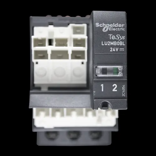 SCHNEIDER 38 AMP REVERSER BLOCK 24V DC COIL LU2MB0BL