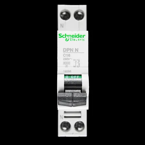 SCHNEIDER 16 AMP CURVE C 6kA DOUBLE POLE MCB CIRCUIT BREAKER DPN N 19268